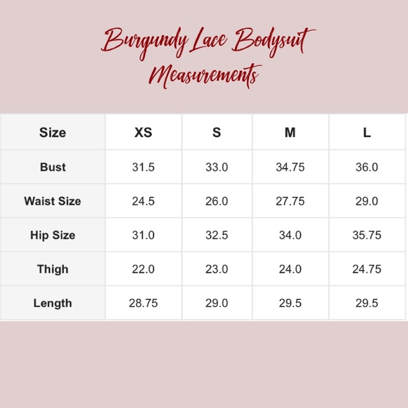 😍🎉 HP Best in Boutiques Burgundy lace bodysuit - Picture 3 of 6